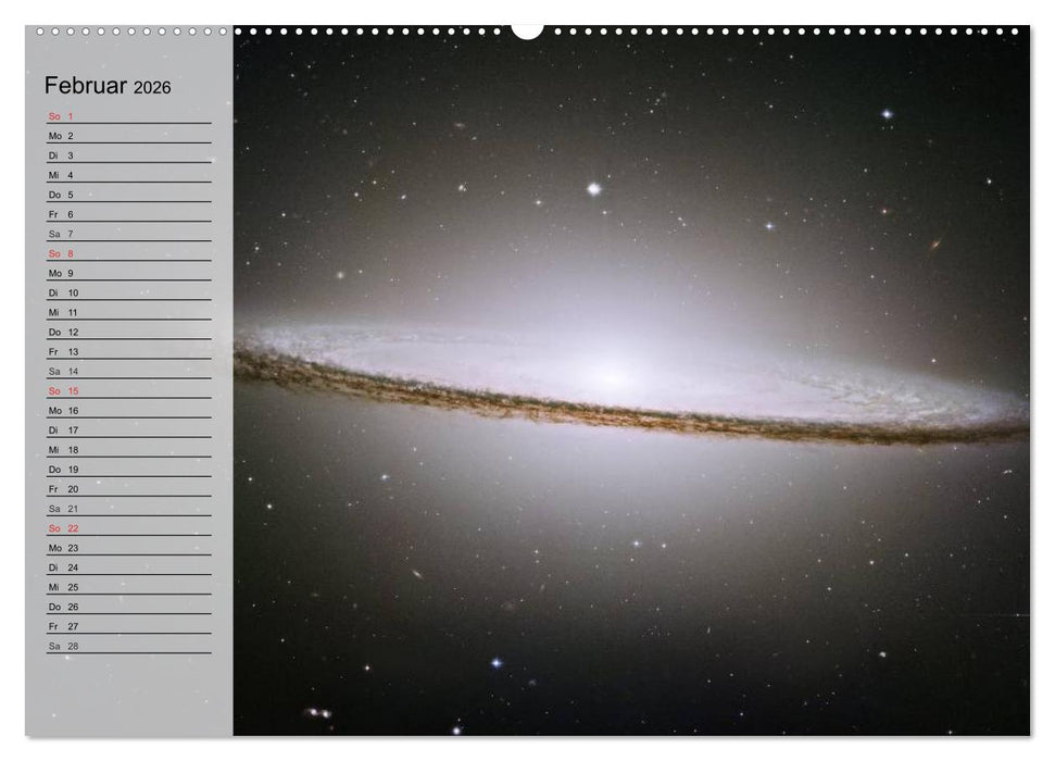Der Weltraum. Spektakuläre Gasnebel und Galaxien (CALVENDO Premium Wandkalender 2026)
