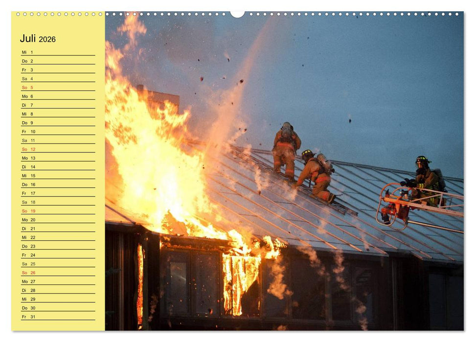 Die Feuerwehr. U.S. Firefighter im Einsatz (CALVENDO Premium Wandkalender 2026)