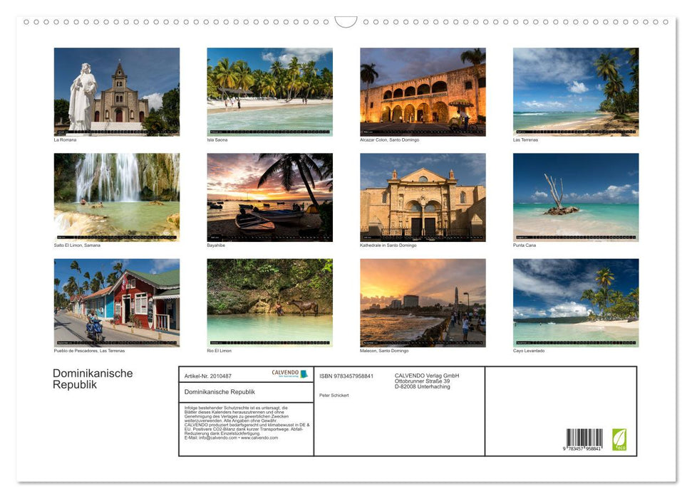 Dominikanische Republik (CALVENDO Wandkalender 2026)
