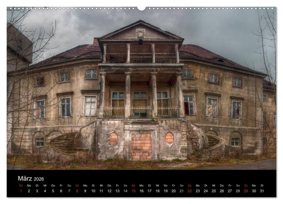 Verlassene Orte im Harz (CALVENDO Premium Wandkalender 2026)