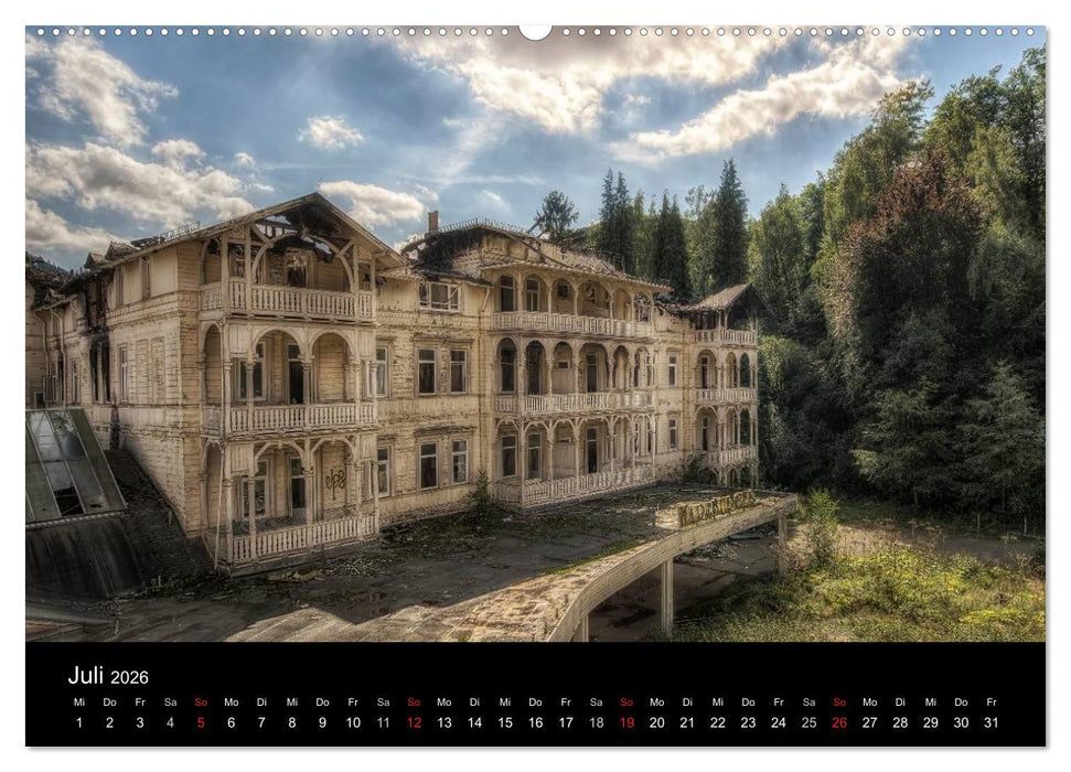 Verlassene Orte im Harz (CALVENDO Premium Wandkalender 2026)
