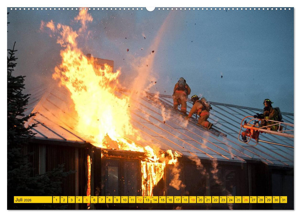 Die Feuerwehr. U.S. Firefighter im Einsatz (CALVENDO Premium Wandkalender 2026)