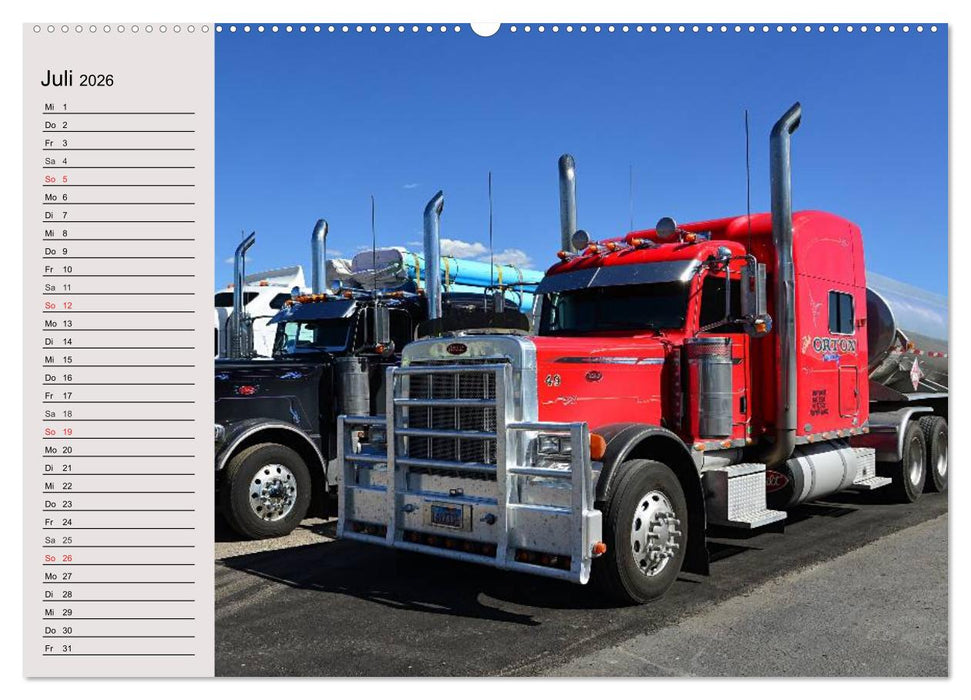 US-Trucks. Faszination Langhauber (CALVENDO Premium Wandkalender 2026)