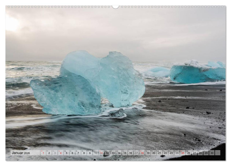 Island im Winter (CALVENDO Premium Wandkalender 2026)