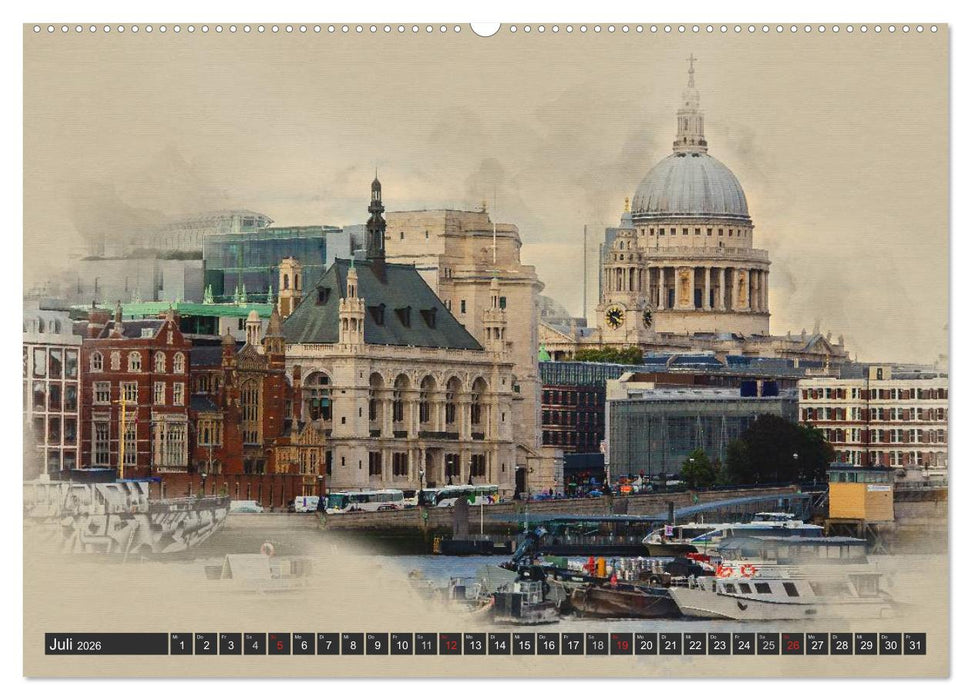 Traumhaftes London (CALVENDO Premium Wandkalender 2026)