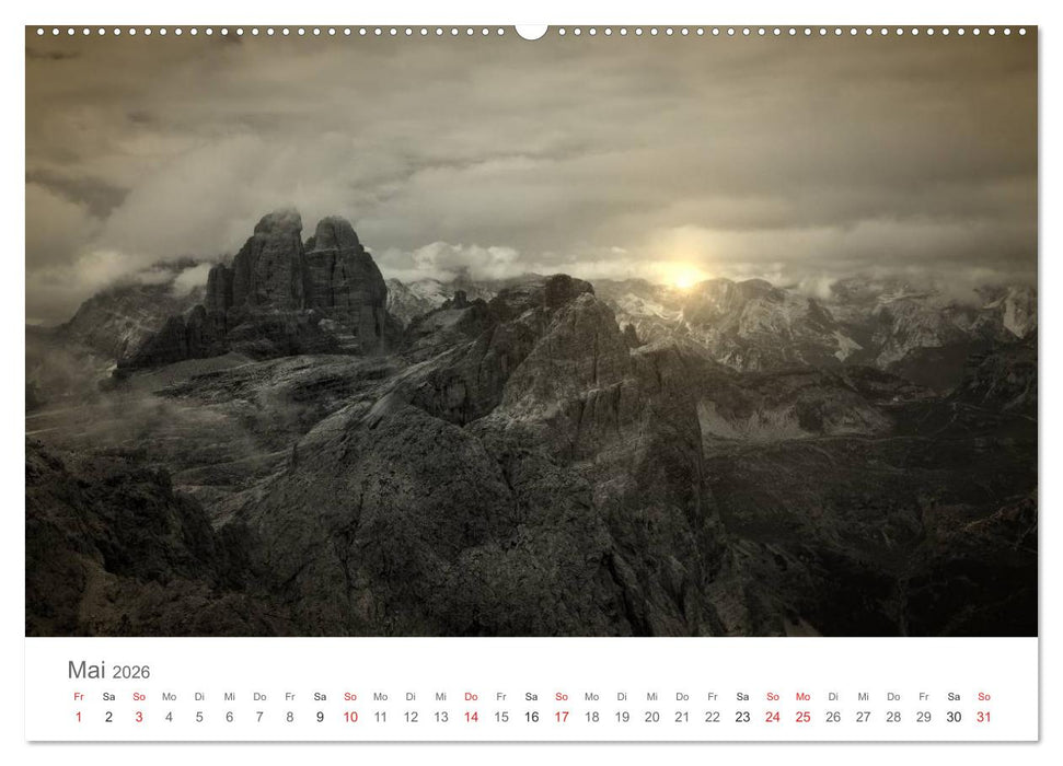 Drei Zinnen - Südtirols Wahrzeichen (CALVENDO Wandkalender 2026)