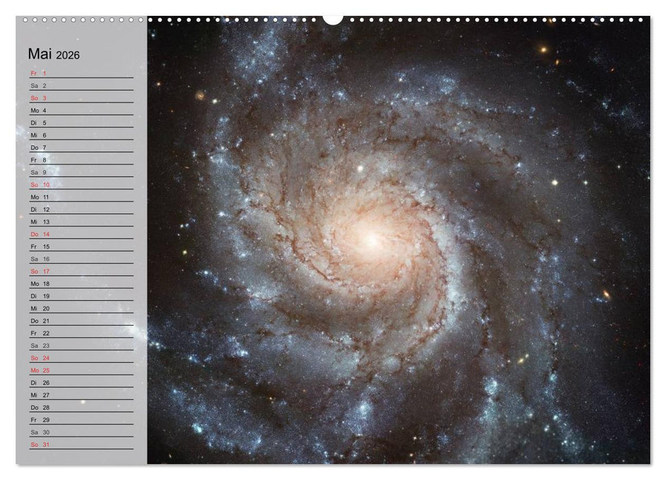 Der Weltraum. Spektakuläre Gasnebel und Galaxien (CALVENDO Wandkalender 2026)