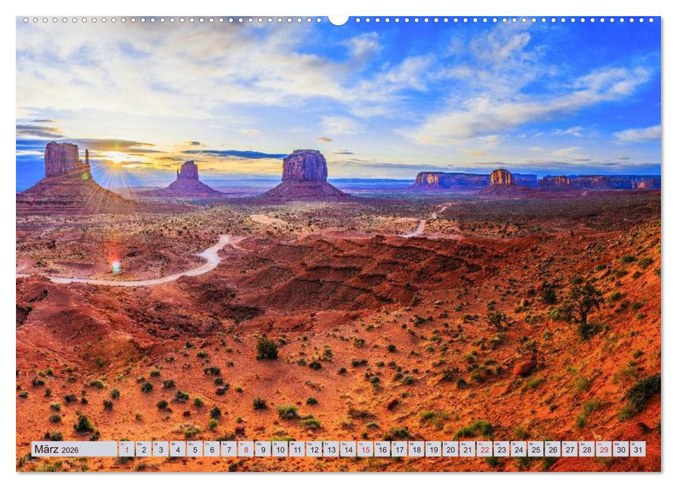 Der Südwesten der USA. Freiheit und Weite (CALVENDO Premium Wandkalender 2026)
