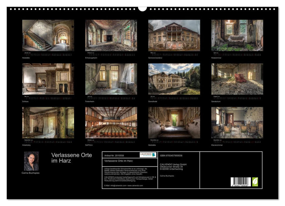 Verlassene Orte im Harz (CALVENDO Wandkalender 2026)