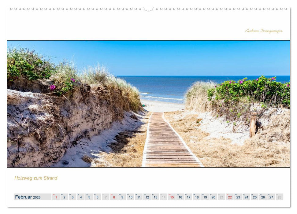 PANORAMA - Ostfriesische Inseln (CALVENDO Premium Wandkalender 2026)