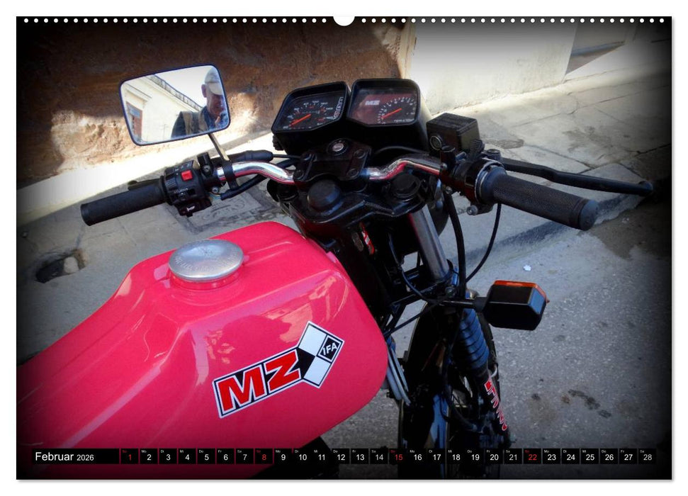 Motorrad-Legenden - MZ (CALVENDO Premium Wandkalender 2026)