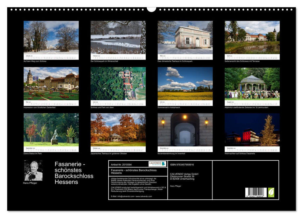 Fasanerie - schönstes Barockschloss Hessens (CALVENDO Wandkalender 2026)