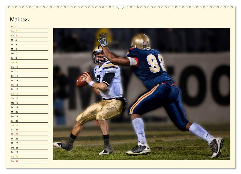 American Football - Taktik und Athletik (CALVENDO Premium Wandkalender 2026)
