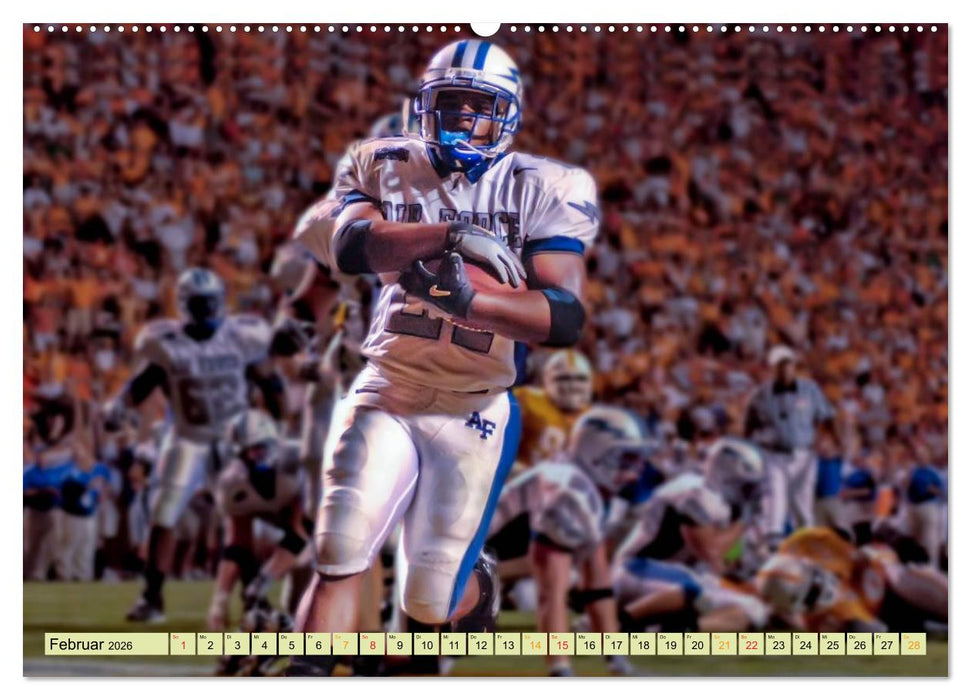 American Football - Taktik und Athletik (CALVENDO Premium Wandkalender 2026)