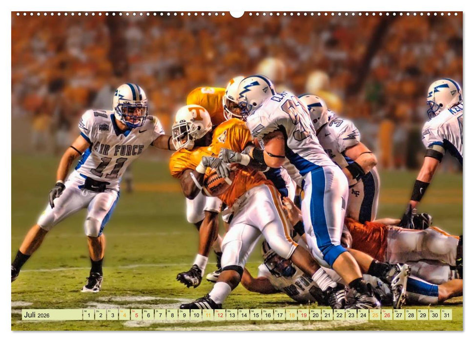 American Football - Taktik und Athletik (CALVENDO Premium Wandkalender 2026)