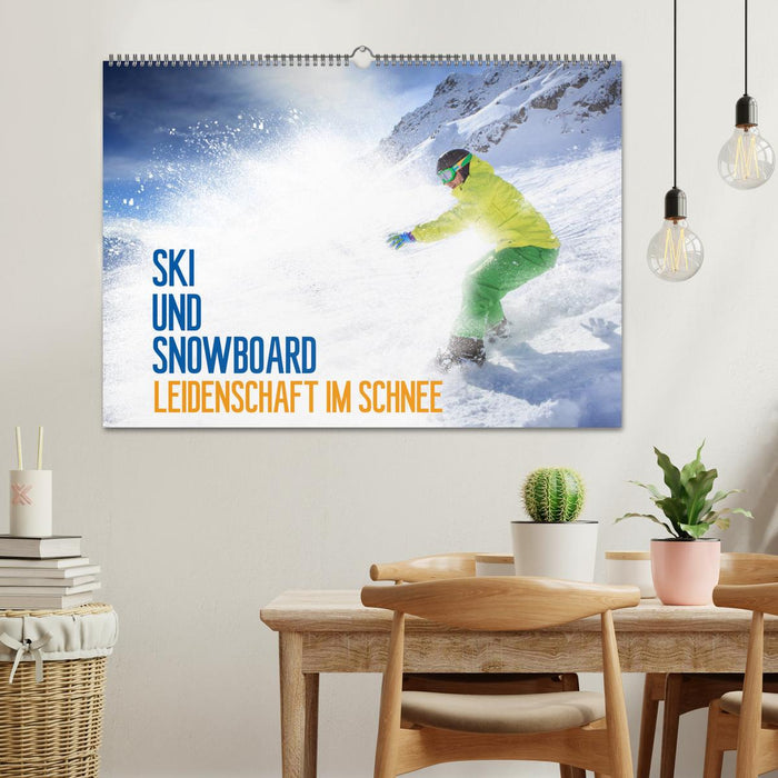 Ski und Snowboard - Leidenschaft im Schnee (CALVENDO Wandkalender 2026)