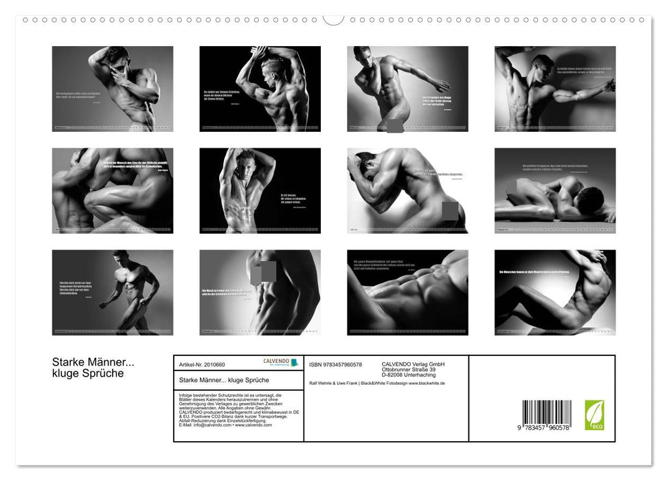 Starke Männer... kluge Sprüche (CALVENDO Premium Wandkalender 2026)