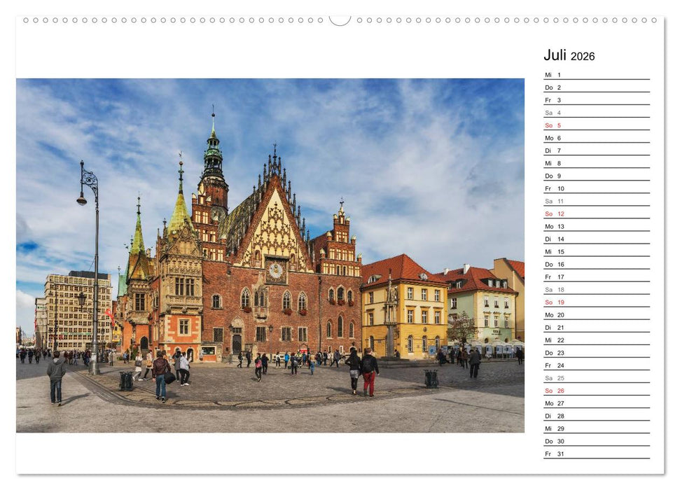 Breslau – Zeit für Entdeckungen (CALVENDO Premium Wandkalender 2026)