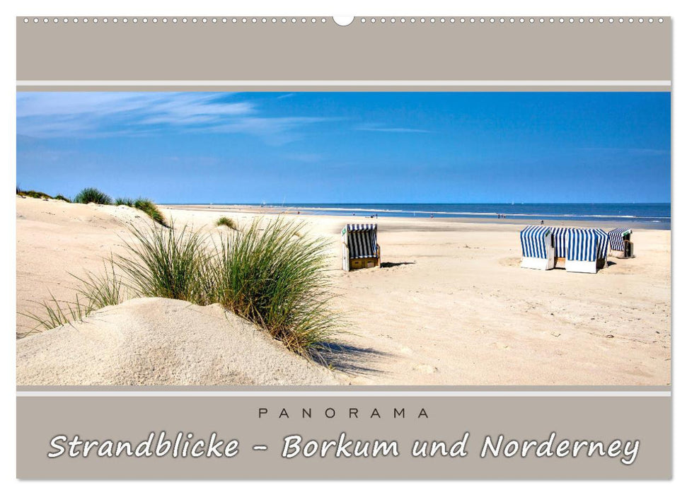 Strandblicke Borkum und Norderney (CALVENDO Wandkalender 2026)