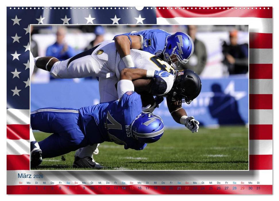 American Football - Kickoff (CALVENDO Premium Wandkalender 2026)