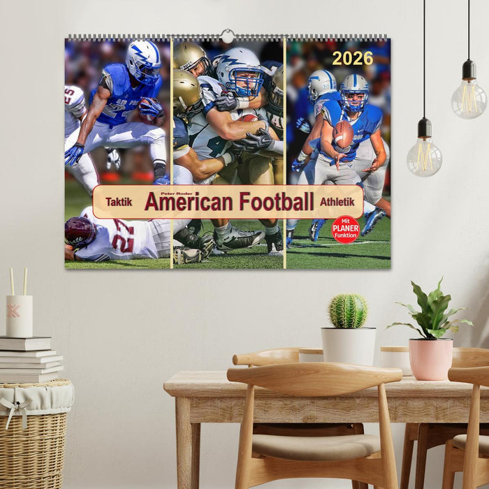 American Football - Taktik und Athletik (CALVENDO Wandkalender 2026)