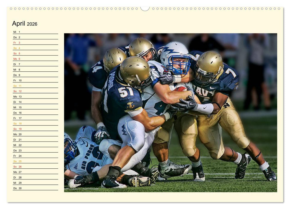 American Football - Taktik und Athletik (CALVENDO Wandkalender 2026)