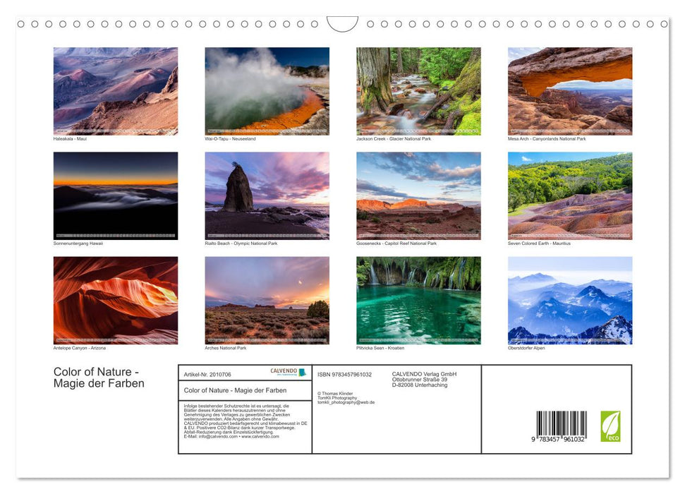 Color of Nature - Magie der Farben (CALVENDO Wandkalender 2026)