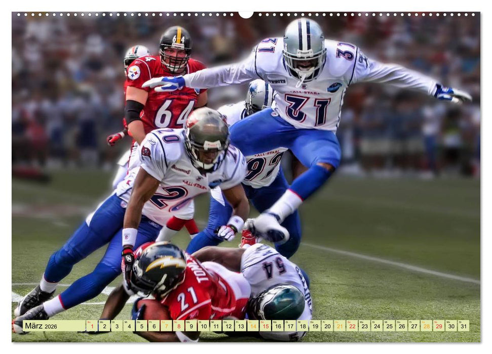 American Football - Taktik und Athletik (CALVENDO Wandkalender 2026)