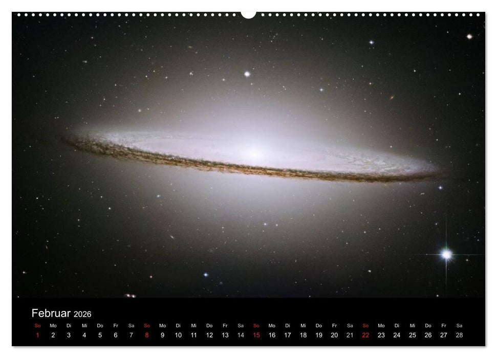 Der Weltraum. Spektakuläre Gasnebel und Galaxien (CALVENDO Wandkalender 2026)