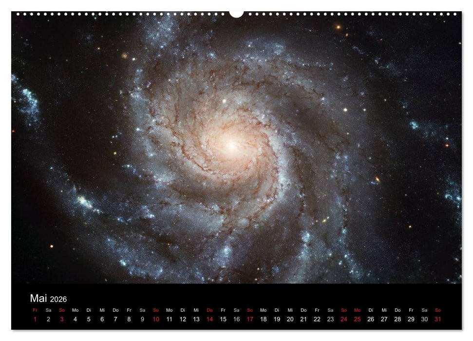 Der Weltraum. Spektakuläre Gasnebel und Galaxien (CALVENDO Wandkalender 2026)