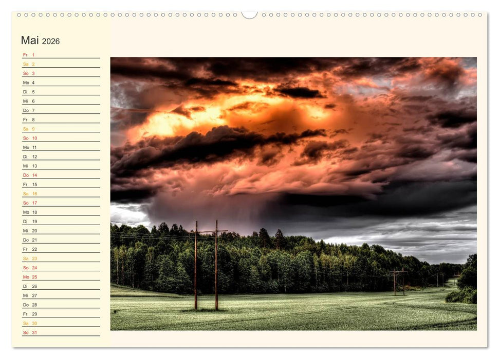 Gewaltige Natur - bedrohlich und schön (CALVENDO Premium Wandkalender 2026)