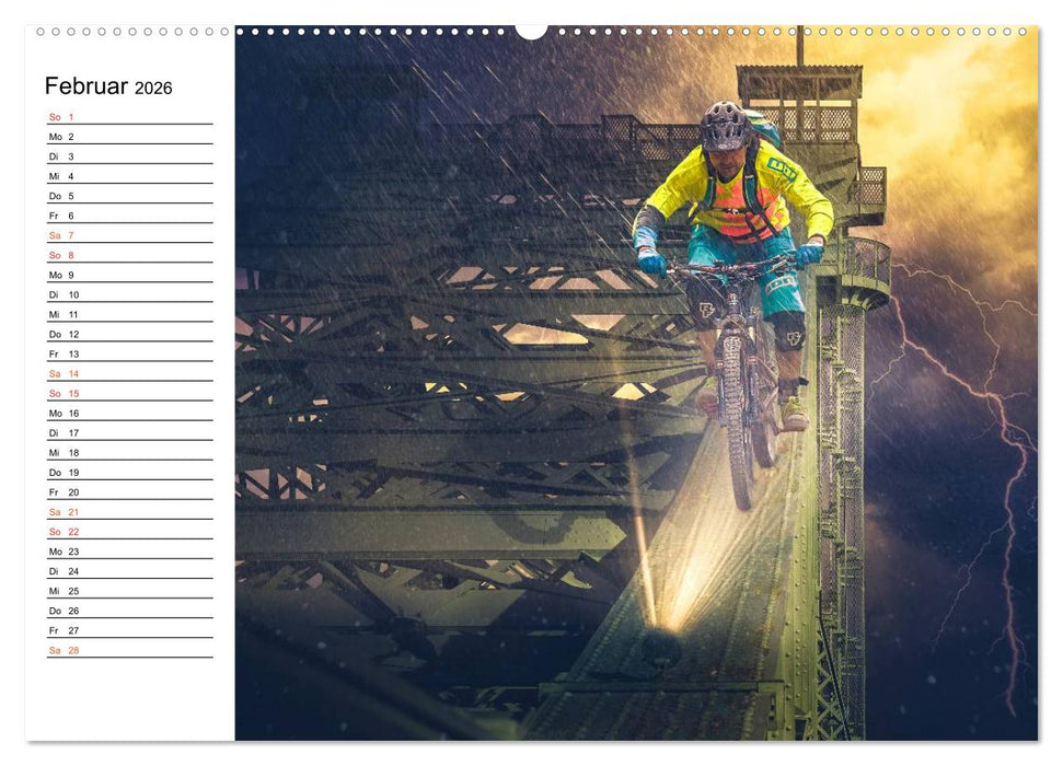 Mountainbike Trails (CALVENDO Premium Wandkalender 2026)
