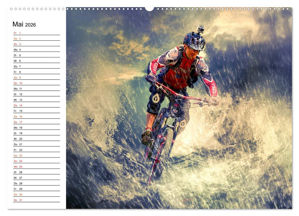 Mountainbike Trails (CALVENDO Premium Wandkalender 2026)