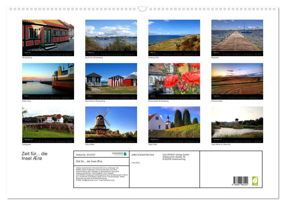 Zeit für... die Insel Ærø (CALVENDO Wandkalender 2026)
