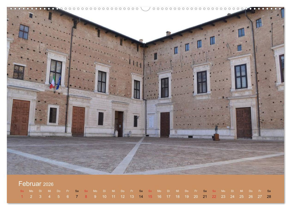 Urbino - Ein Spaziergang durch die Renaissance-Stadt in den Marken (CALVENDO Wandkalender 2026)