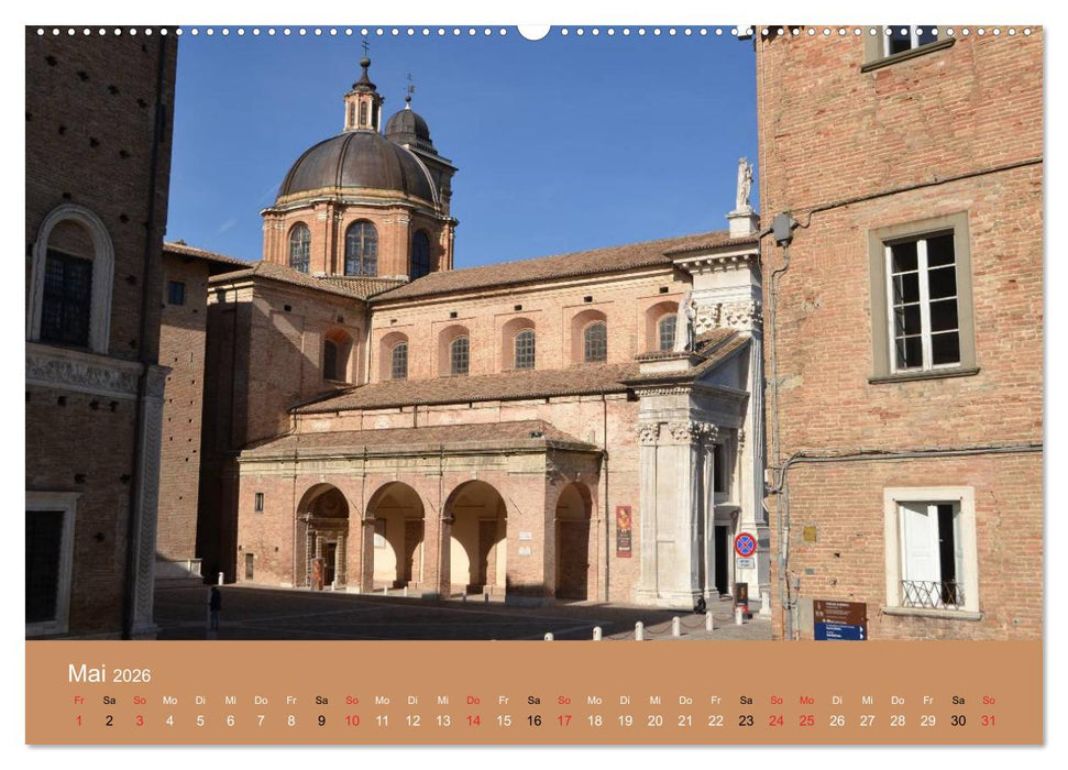 Urbino - Ein Spaziergang durch die Renaissance-Stadt in den Marken (CALVENDO Wandkalender 2026)