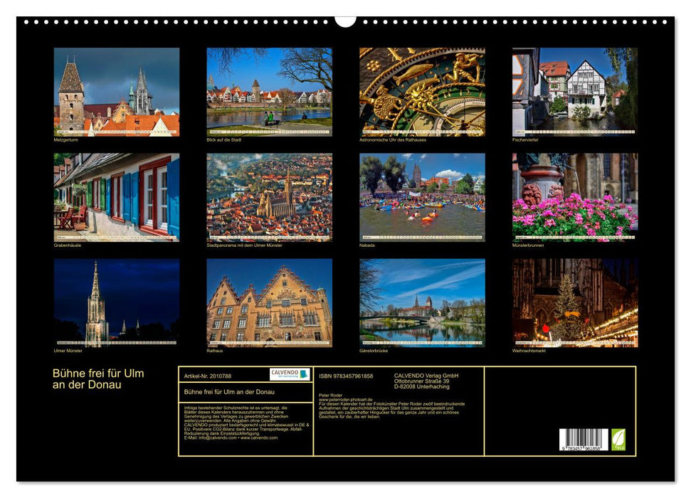 Bühne frei für Ulm an der Donau (CALVENDO Wandkalender 2026)
