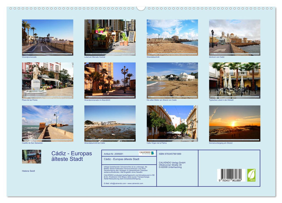 Cádiz - Europas älteste Stadt (CALVENDO Premium Wandkalender 2026)