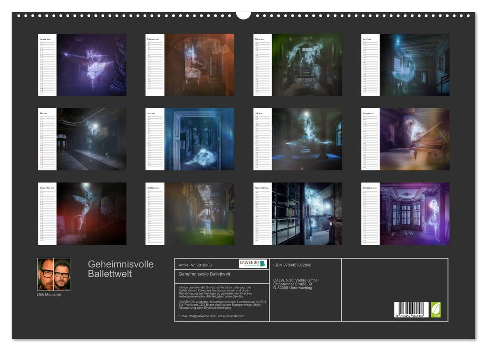 Geheimnisvolle Ballettwelt (CALVENDO Wandkalender 2026)