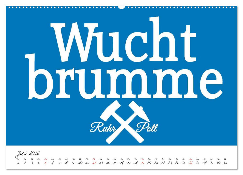 Ruhrpott Vokabeln (CALVENDO Premium Wandkalender 2026)