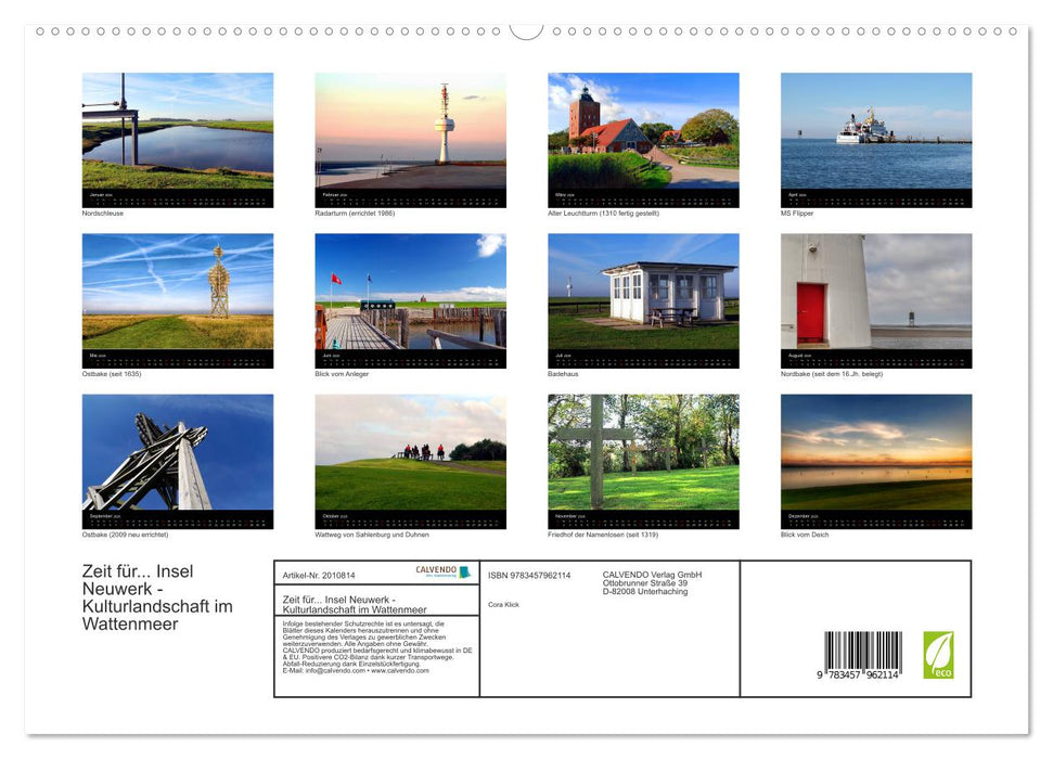 Zeit für... Insel Neuwerk - Kulturlandschaft im Wattenmeer (CALVENDO Premium Wandkalender 2026)