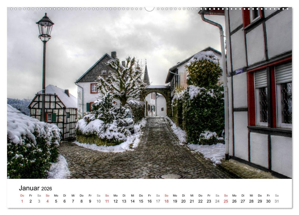 Die schönsten Orte der Eifel (CALVENDO Wandkalender 2026)