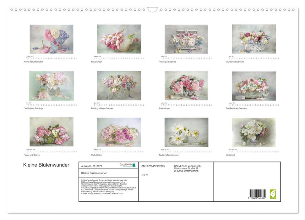Kleine Blütenwunder (CALVENDO Wandkalender 2026)