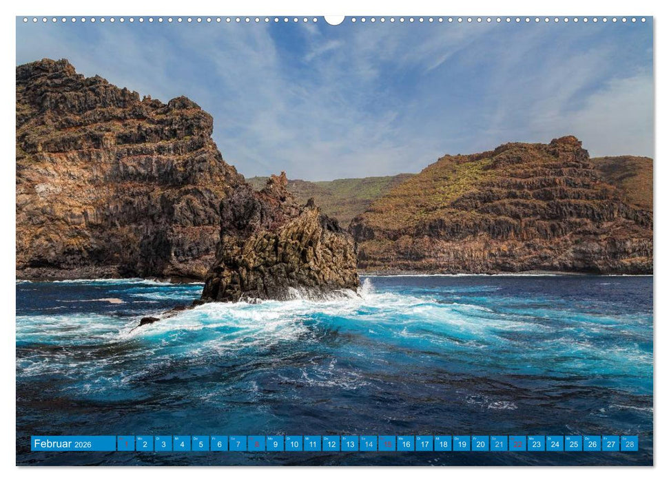 La Gomera Sonne, Meer und Vulkane (CALVENDO Wandkalender 2026)