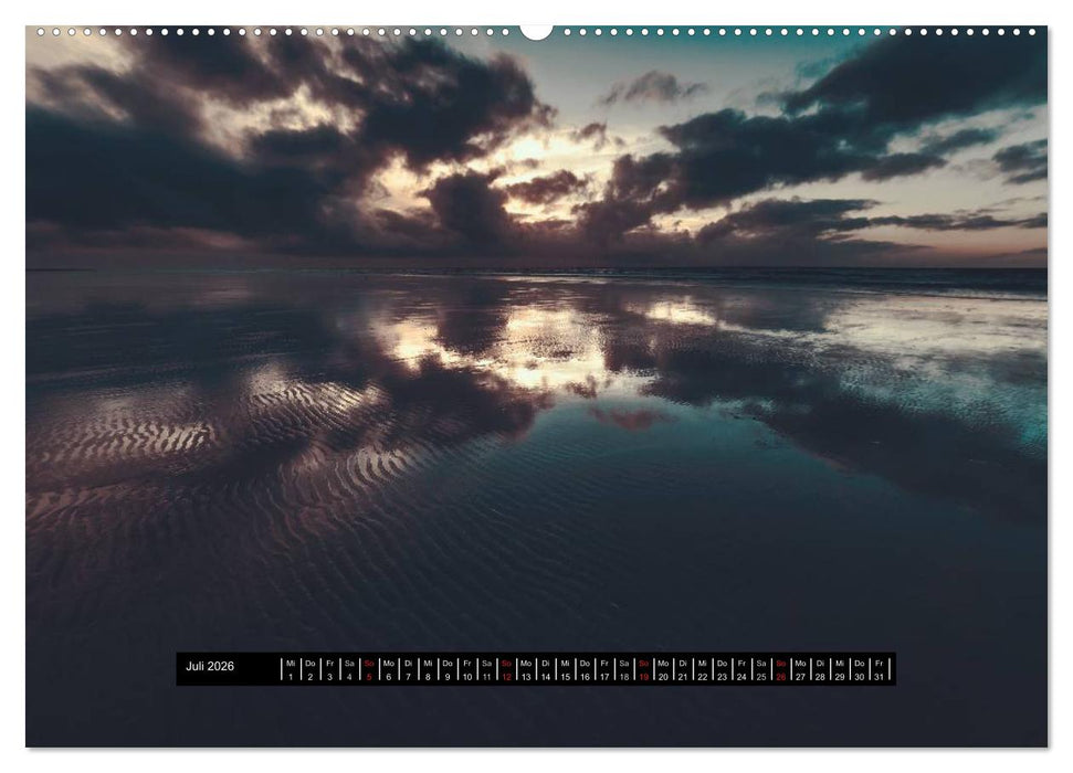 Abendlicht über der Nordsee (CALVENDO Premium Wandkalender 2026)