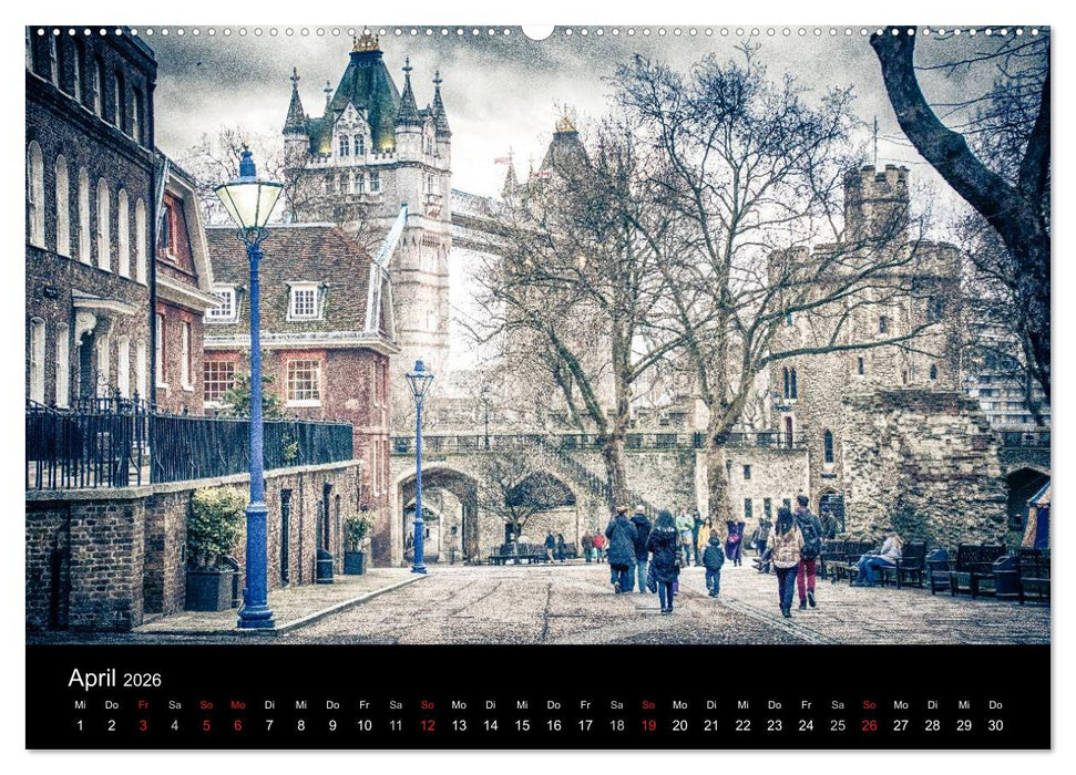 London an der Themse (CALVENDO Premium Wandkalender 2026)