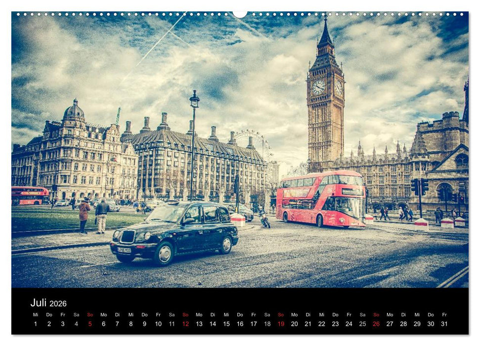 London an der Themse (CALVENDO Premium Wandkalender 2026)