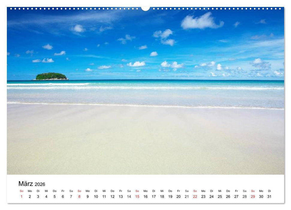 Traumstrände in der Karibik (CALVENDO Wandkalender 2026)