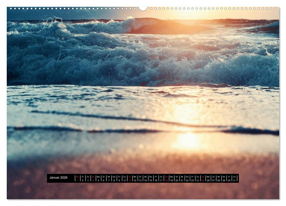 Abendlicht über der Nordsee (CALVENDO Wandkalender 2026)