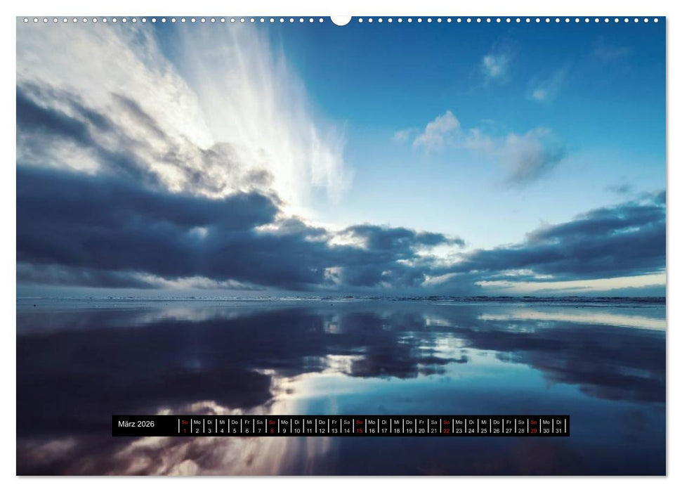 Abendlicht über der Nordsee (CALVENDO Wandkalender 2026)
